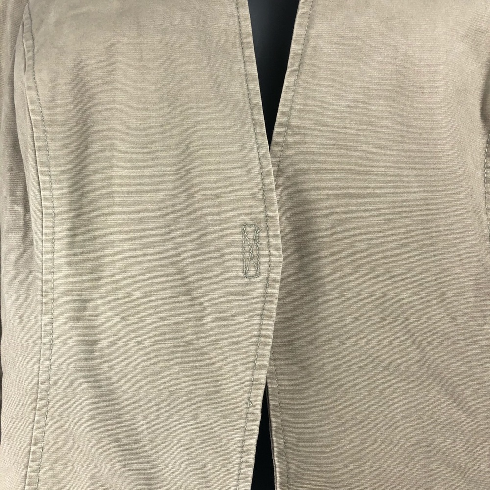 ISAAC MIZRAHI for Target tan bomber jacket coat L - Picture 3 of 11